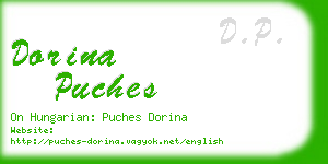 dorina puches business card